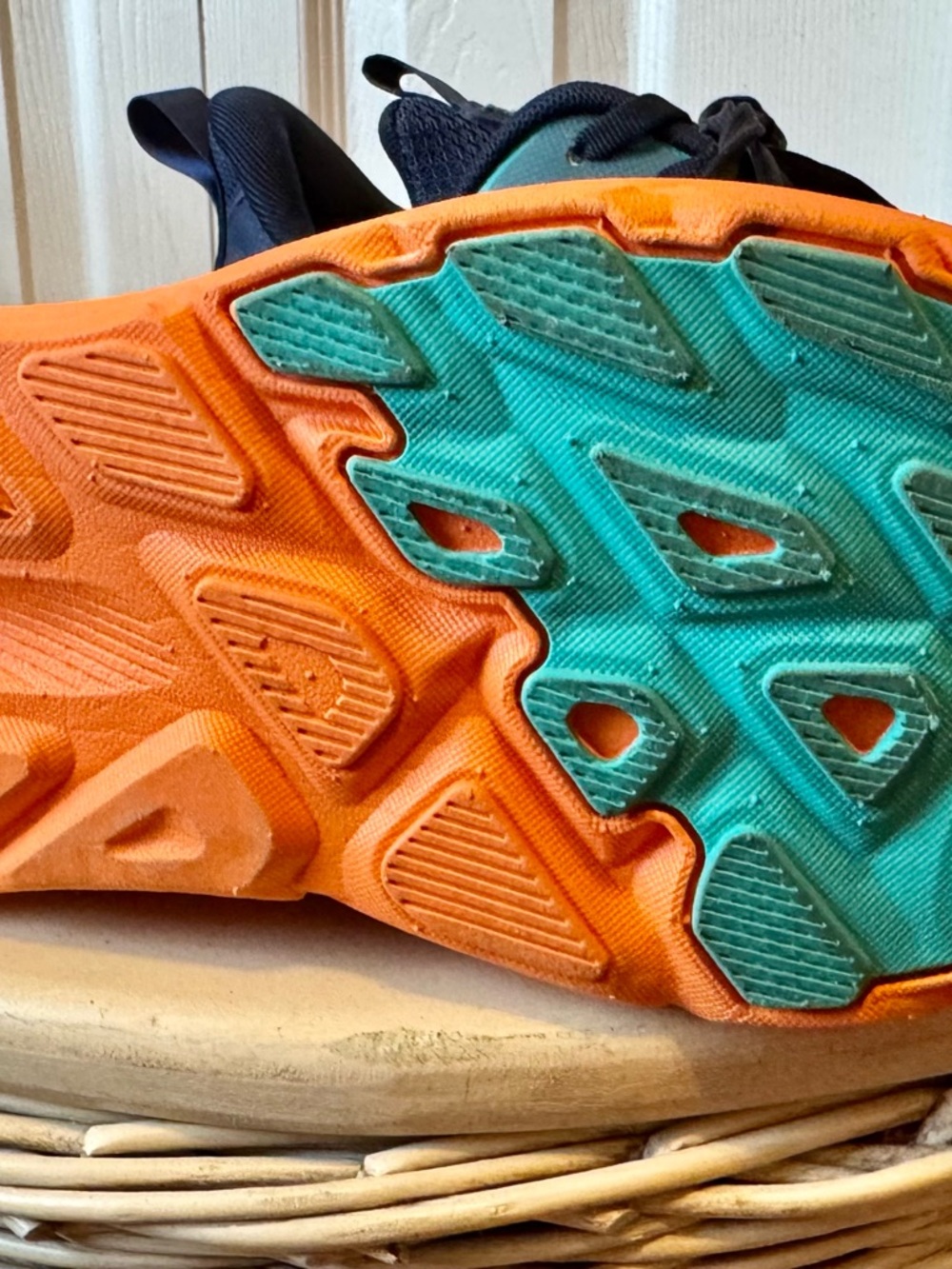 Women’s Athletic Running Shoes in Teal and Orange - Picture 3 of 6